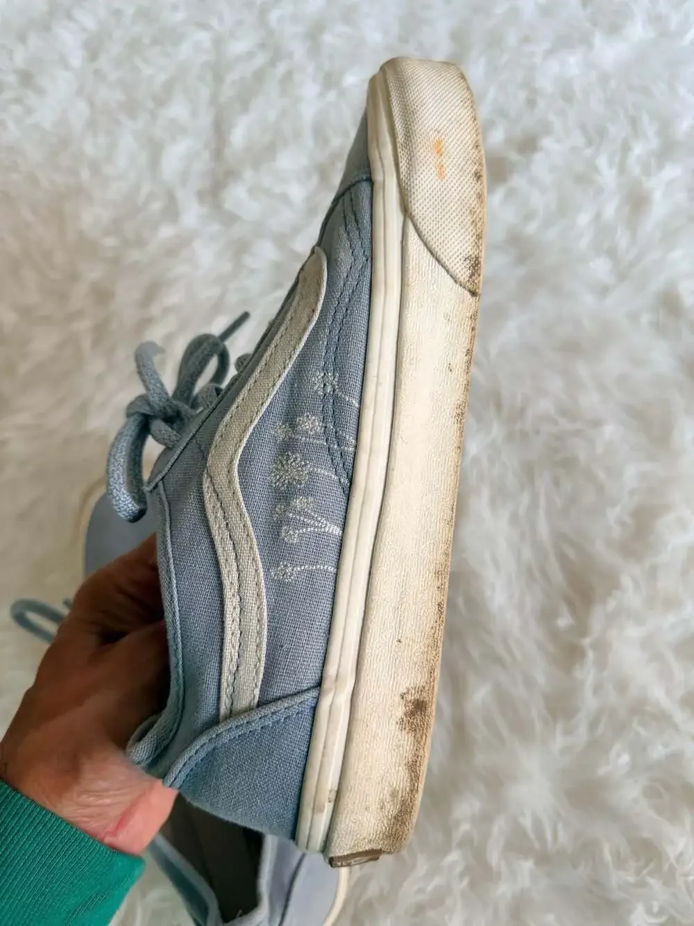 Vans Old Skool Eco Theory Blue Floral Embroidered Sneakers